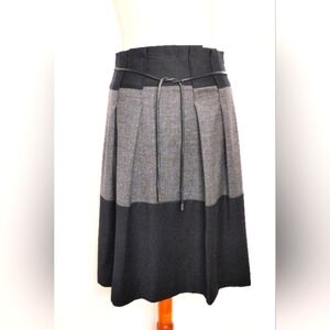 REFINED PLEATED PAPER BAG SKIRT